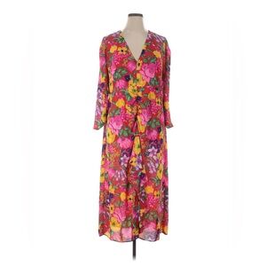 RIXO Multicolor Floral Pattern Dress
